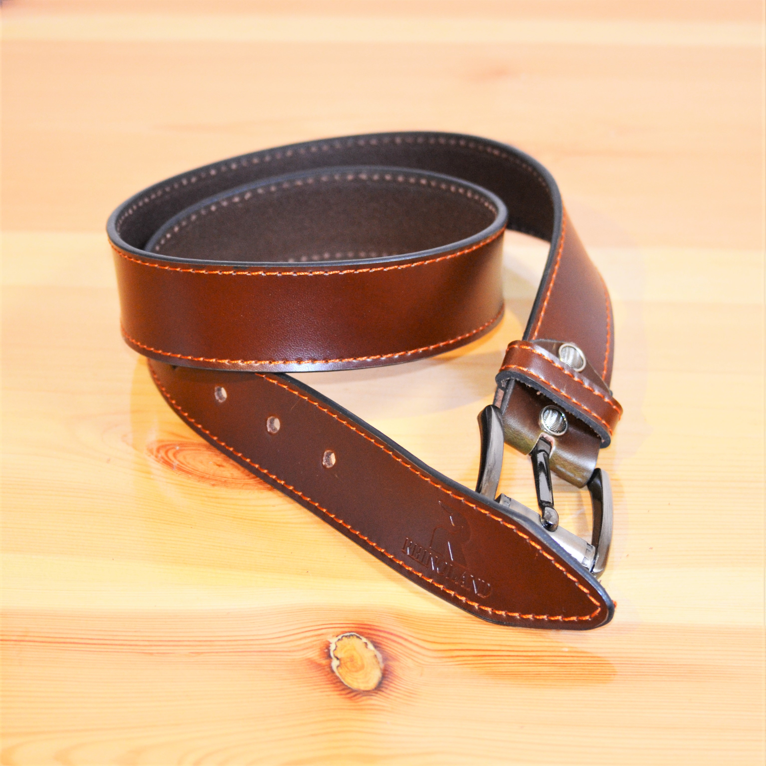 Genuine Leather Belt For Men With Stiches