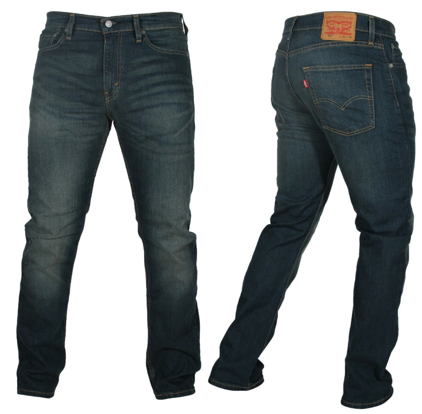 Levis513 Slim Straight Fit Blue Jeans For Men