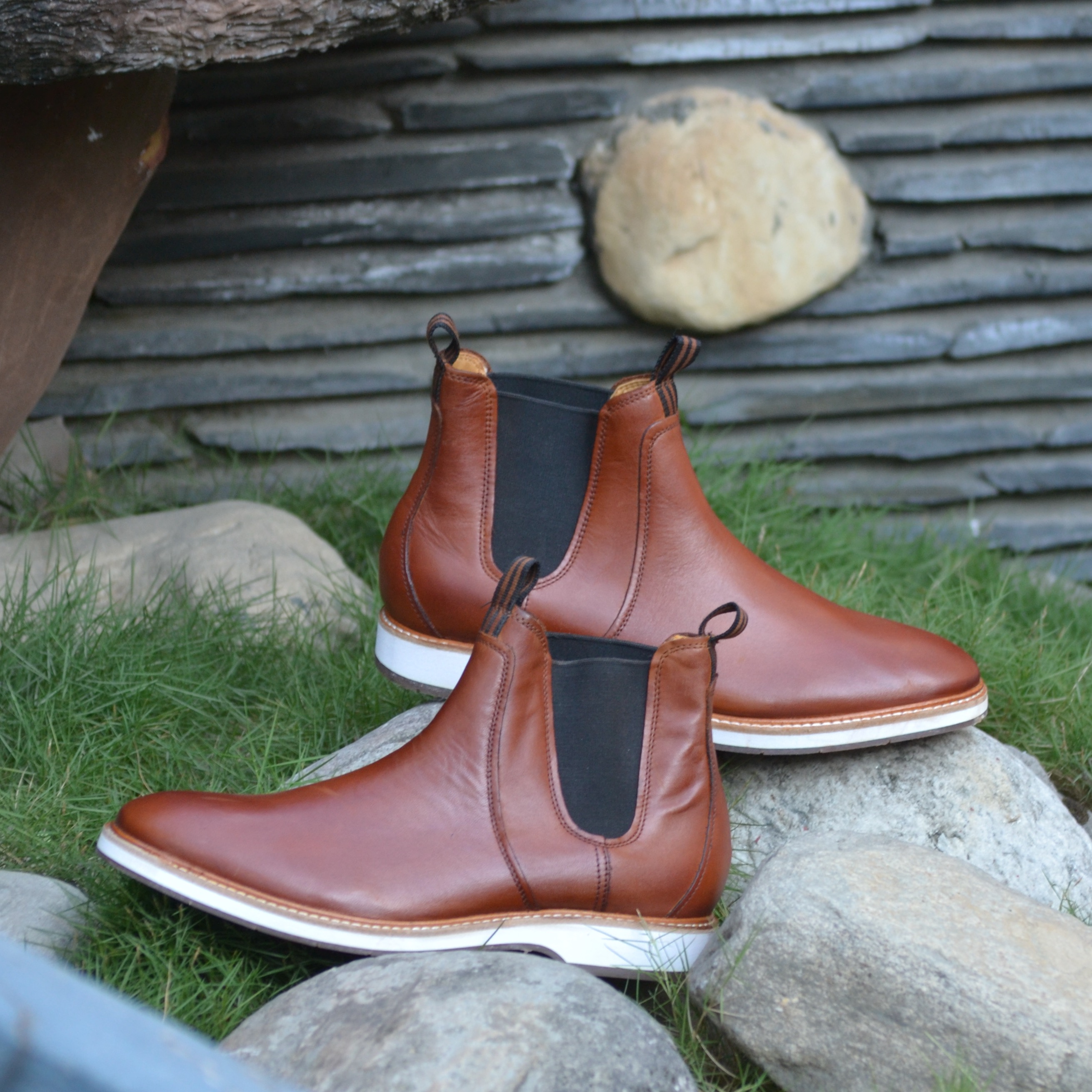 Leather Brown  Chelsea Boots