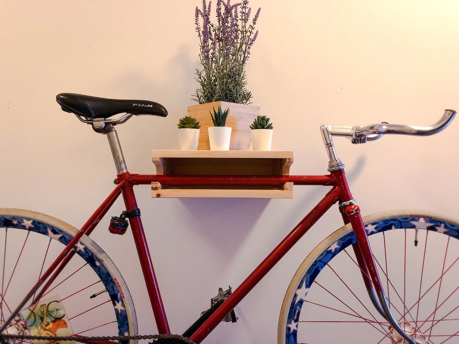Bike Hanging Shelf-Wall Mounted